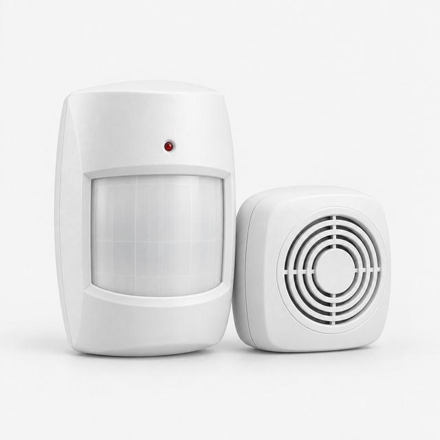 Motion detector and alarm siren