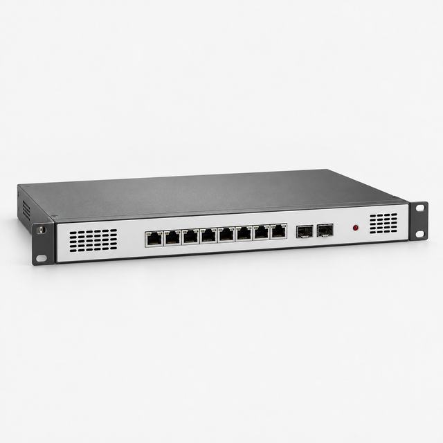 Rack-mount network firewall appliance, front view